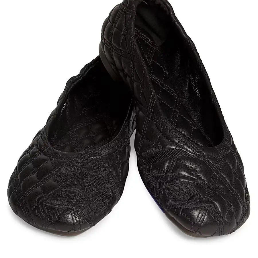 Burberry Quilted Black Women's Ballet Flats